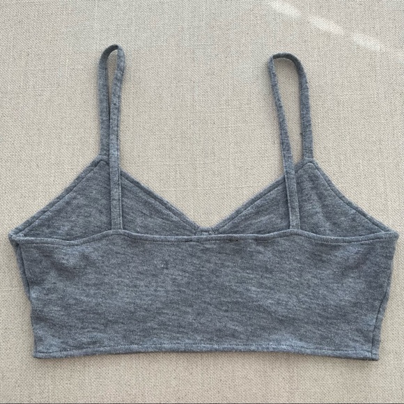 ZARA Super Soft Gray Bra Top Size Large - Picture 3 of 3